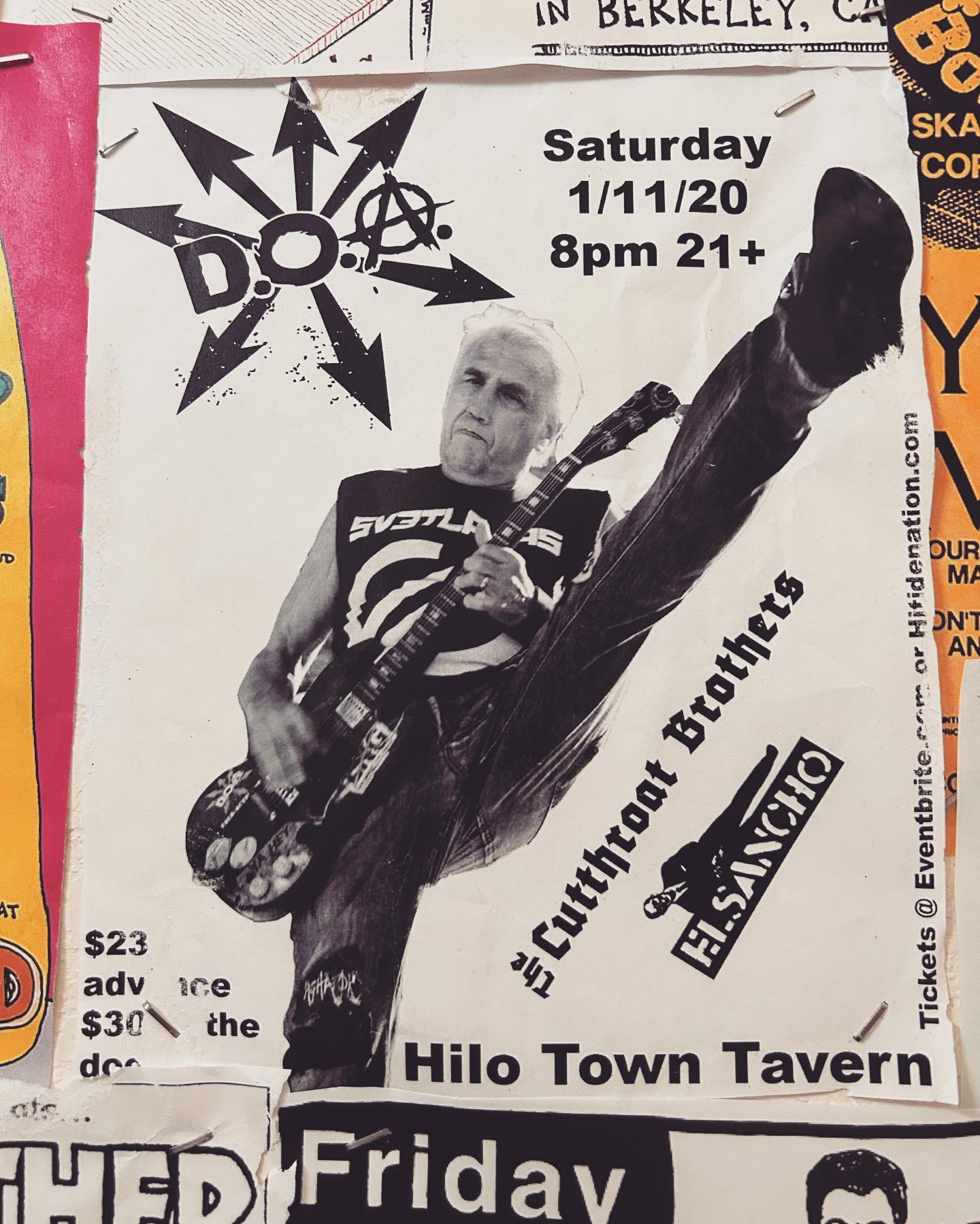El Sancho show flyer — 011120 Doahilo