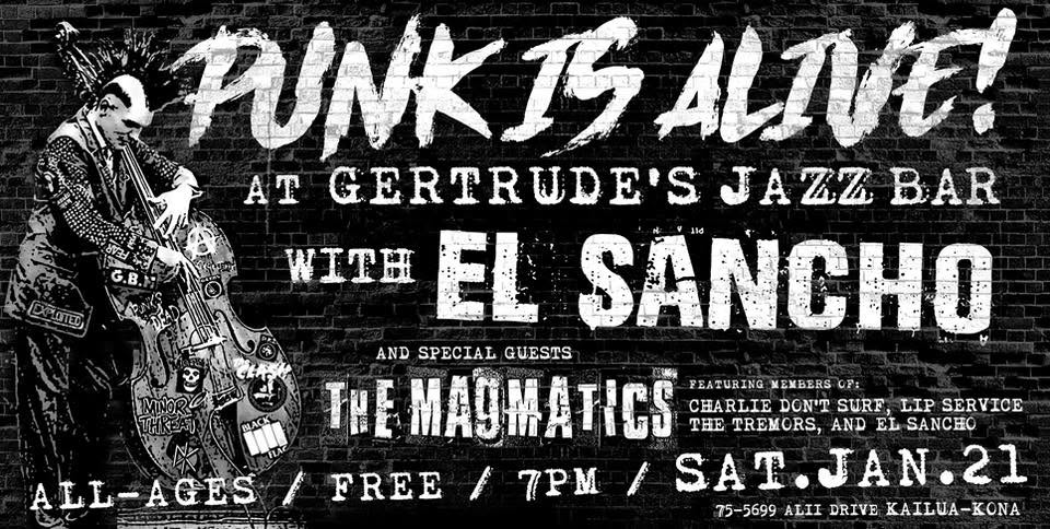 El Sancho show flyer — 012123 GertrudesKona
