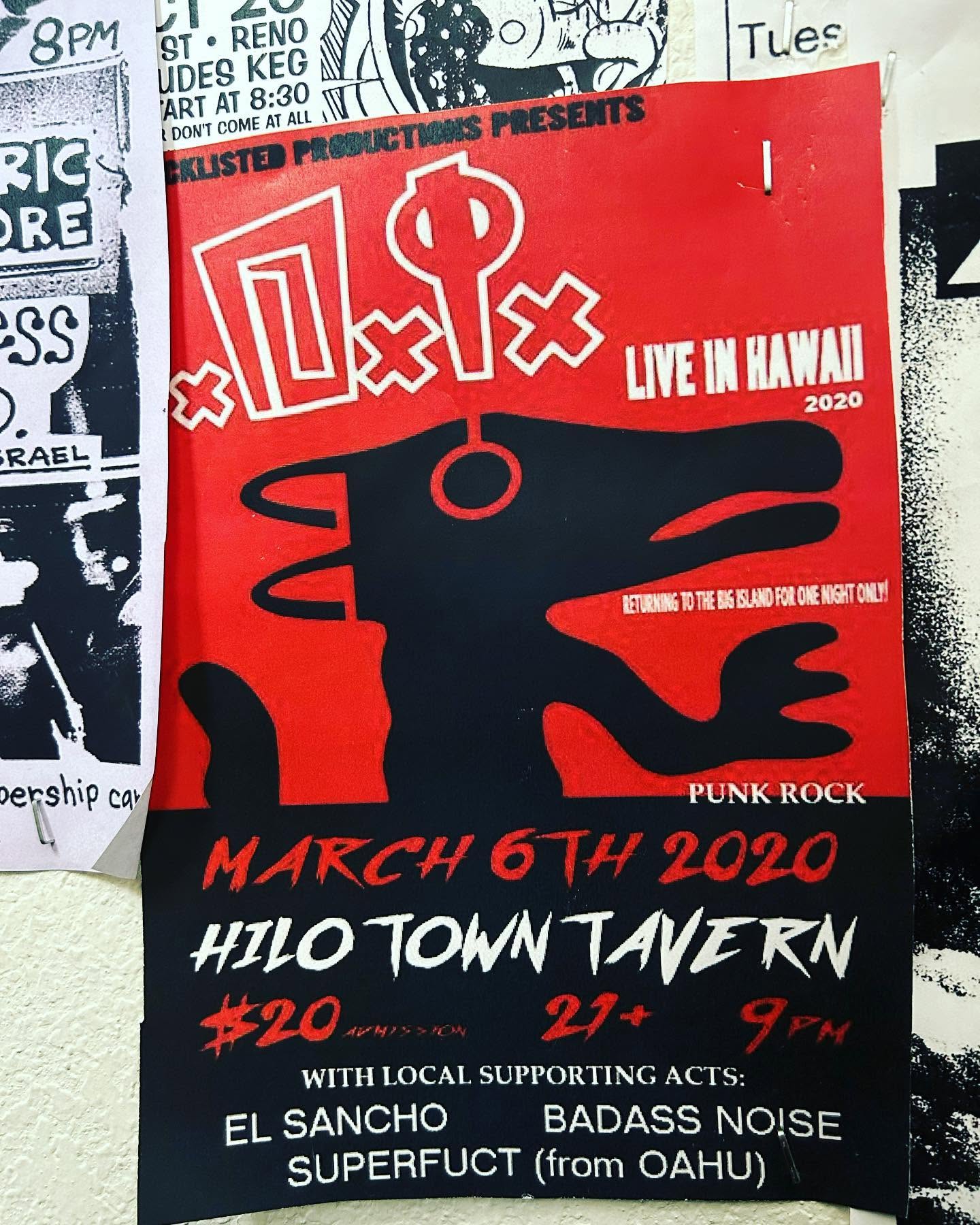 El Sancho show flyer — 030620 DiHilo