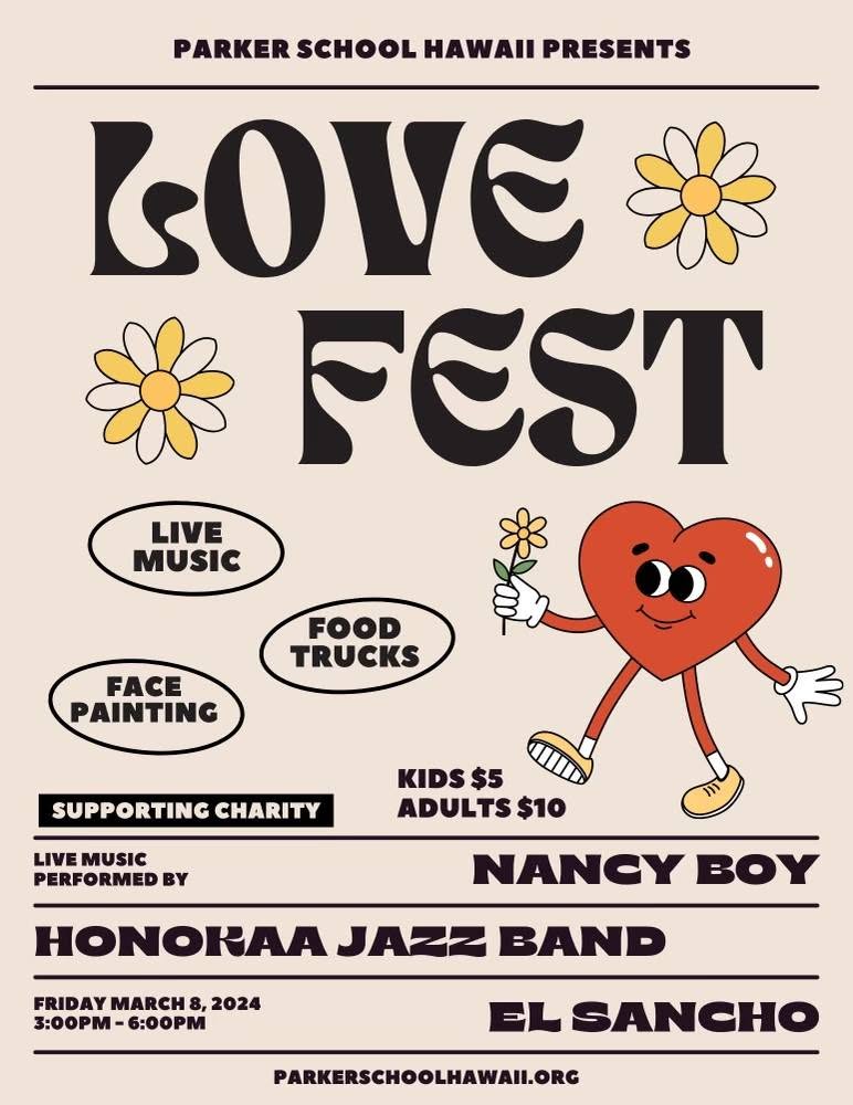 El Sancho show flyer — 030824 LovefestWaimea