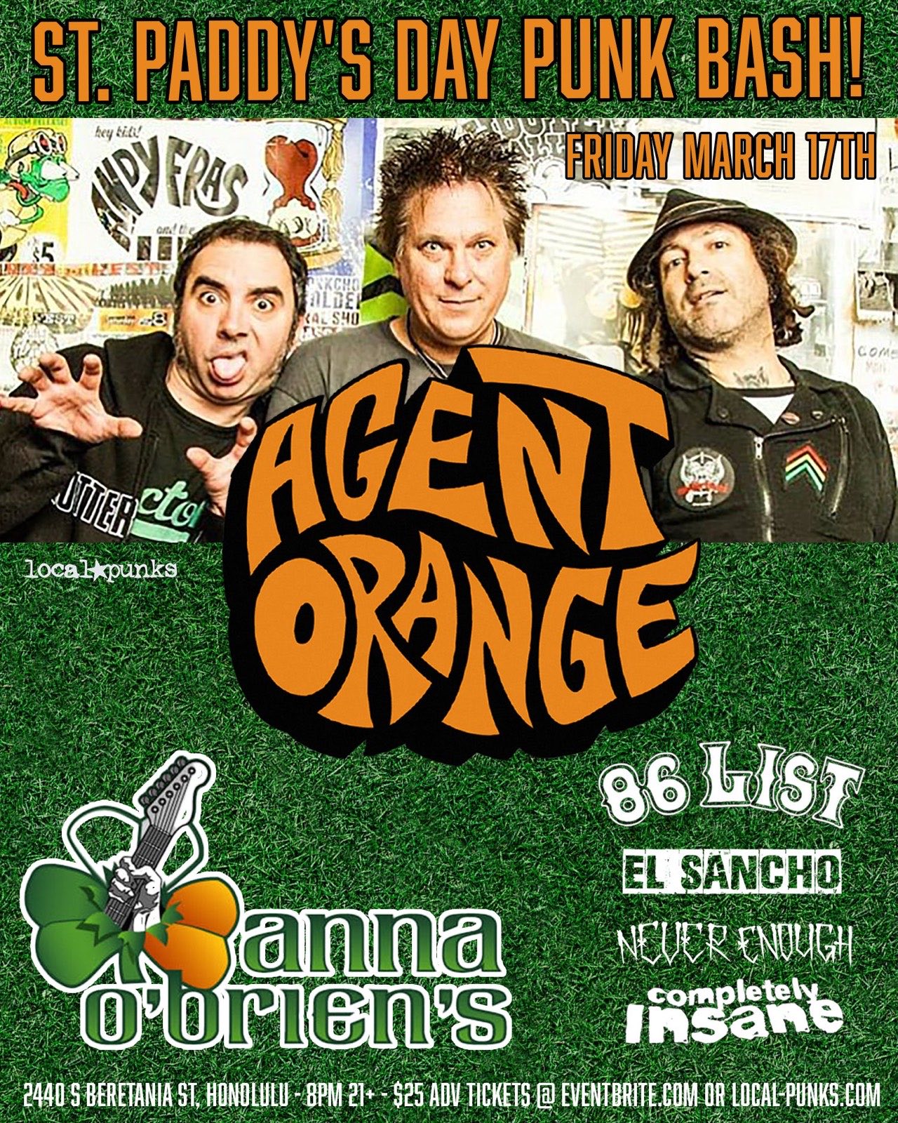 El Sancho show flyer — 031723 AgentOrangeOahu