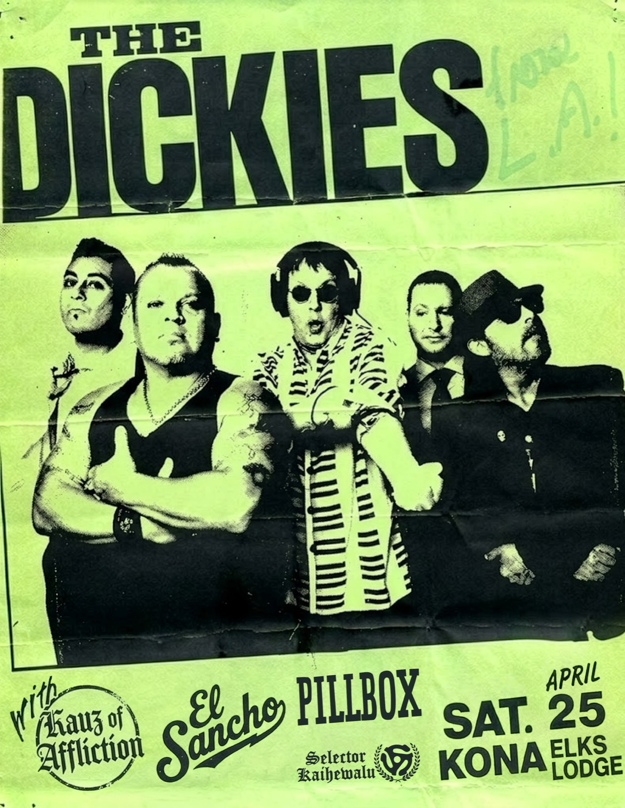 El Sancho show flyer — 042526 Dickieskona