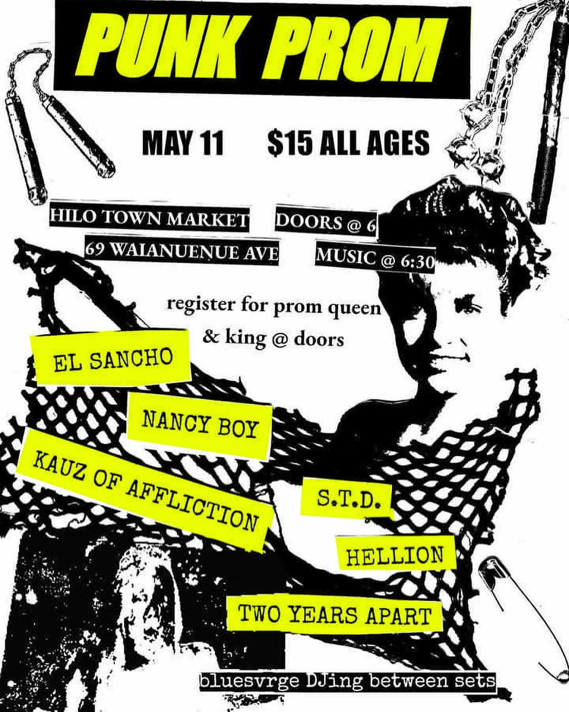 El Sancho show flyer — 051124 PunkPromHilo