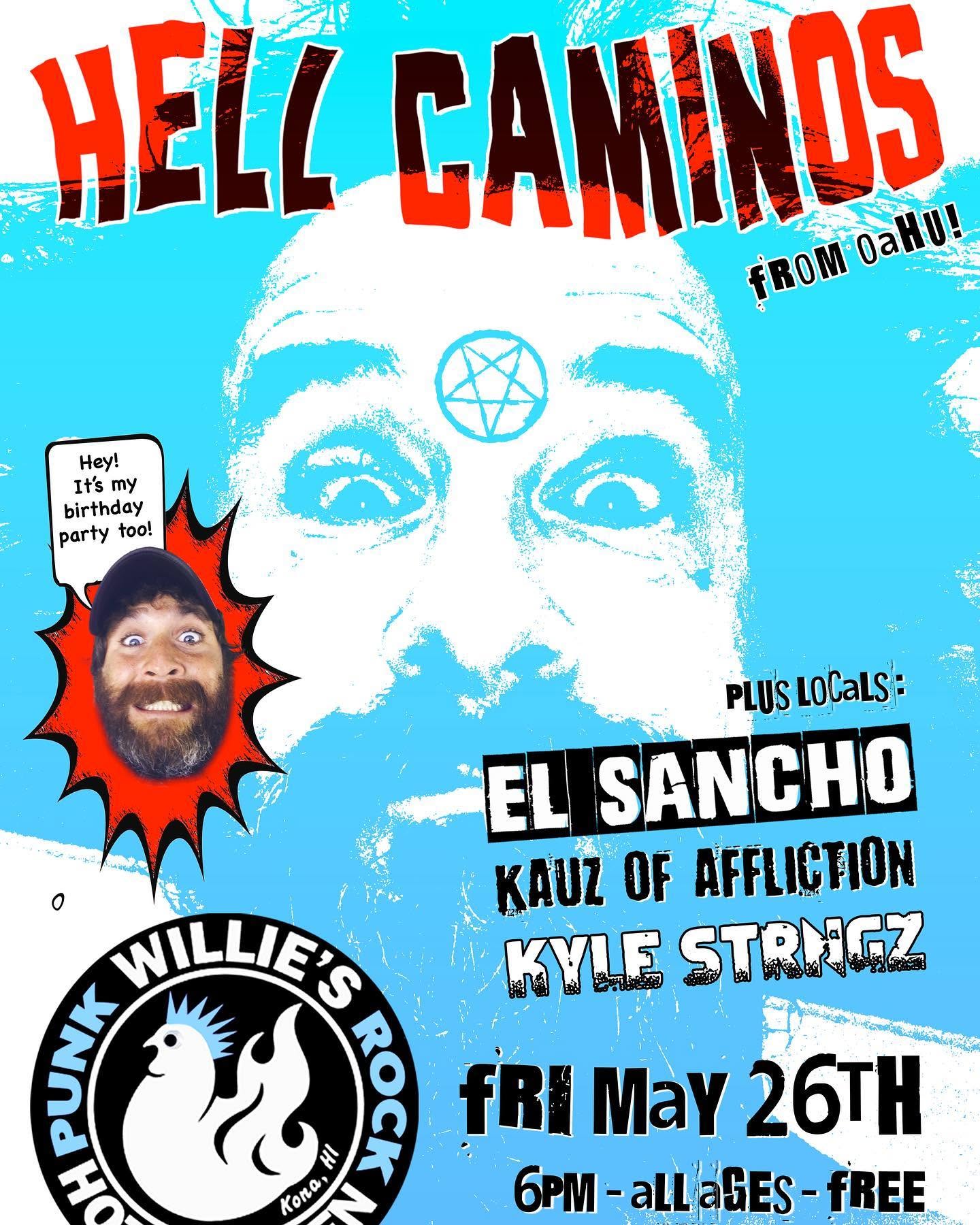 El Sancho show flyer — 052623 HellcaminosKona