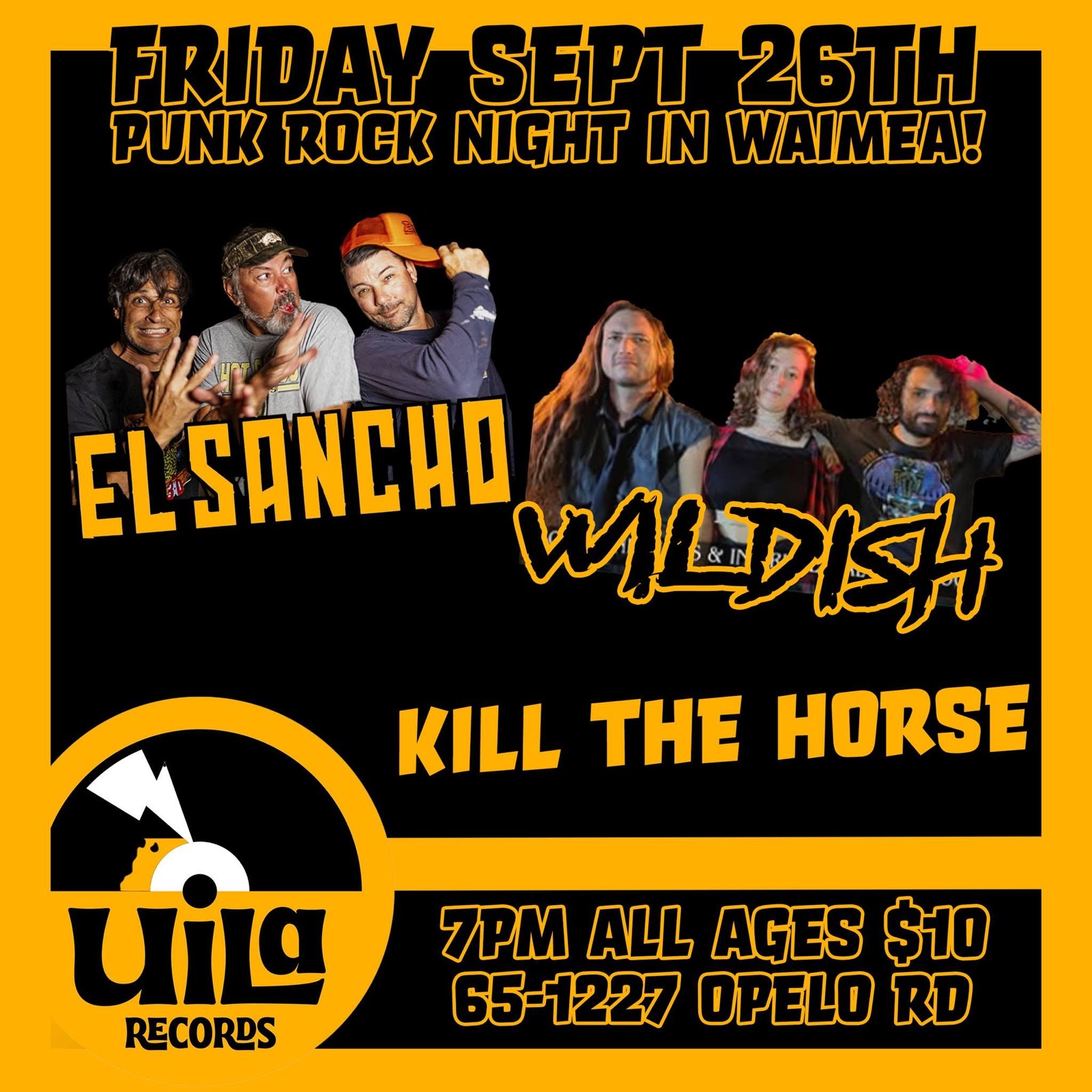 El Sancho show flyer — 052625 UilaWaimea