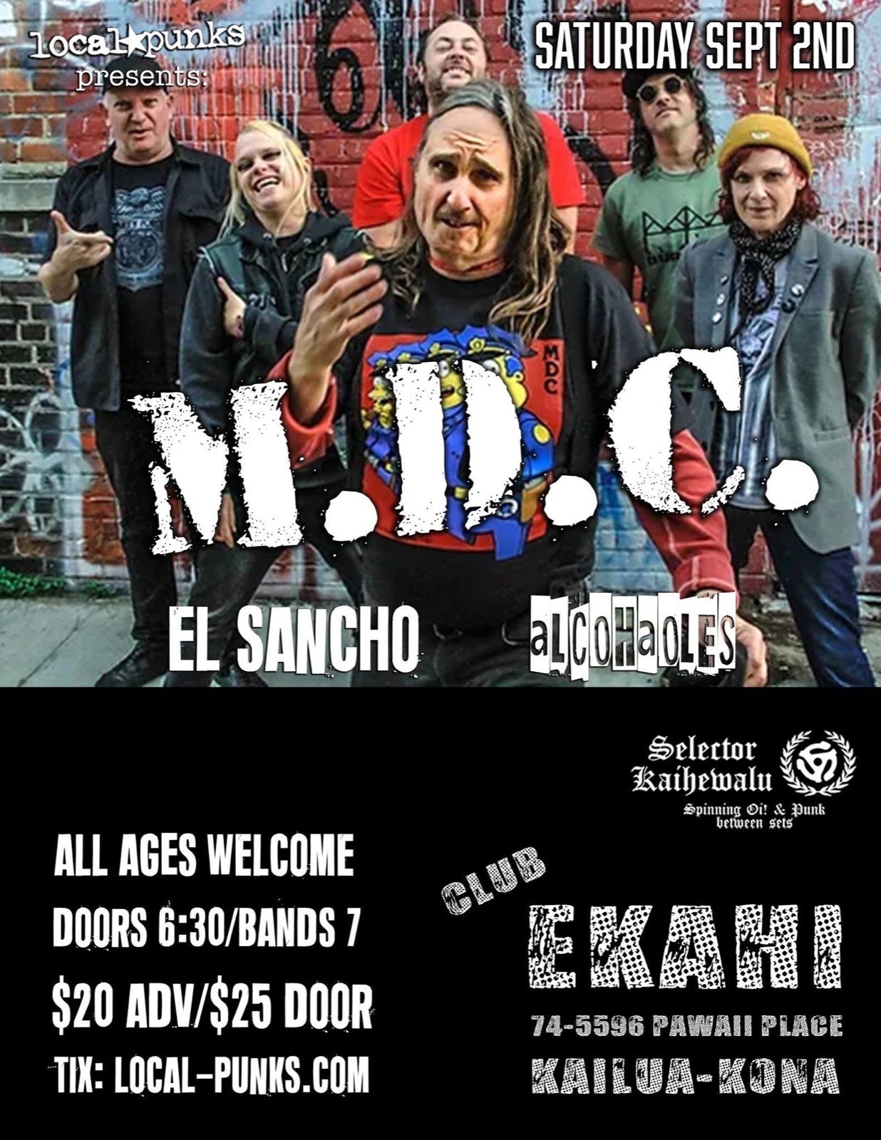 El Sancho show flyer — 090223 MdcKona