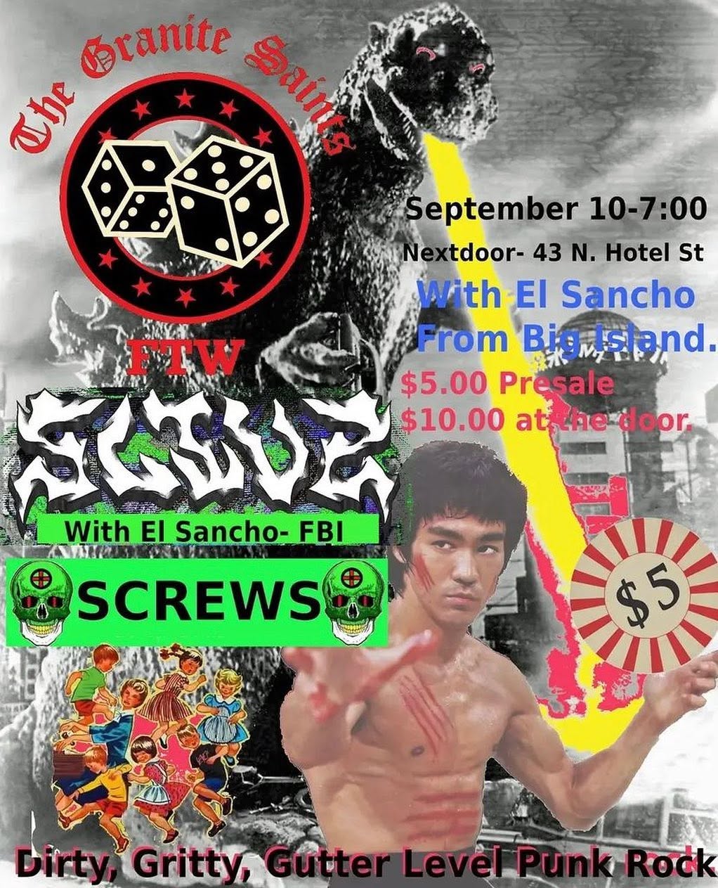 El Sancho show flyer — 091022 GraniteSaintsOahu