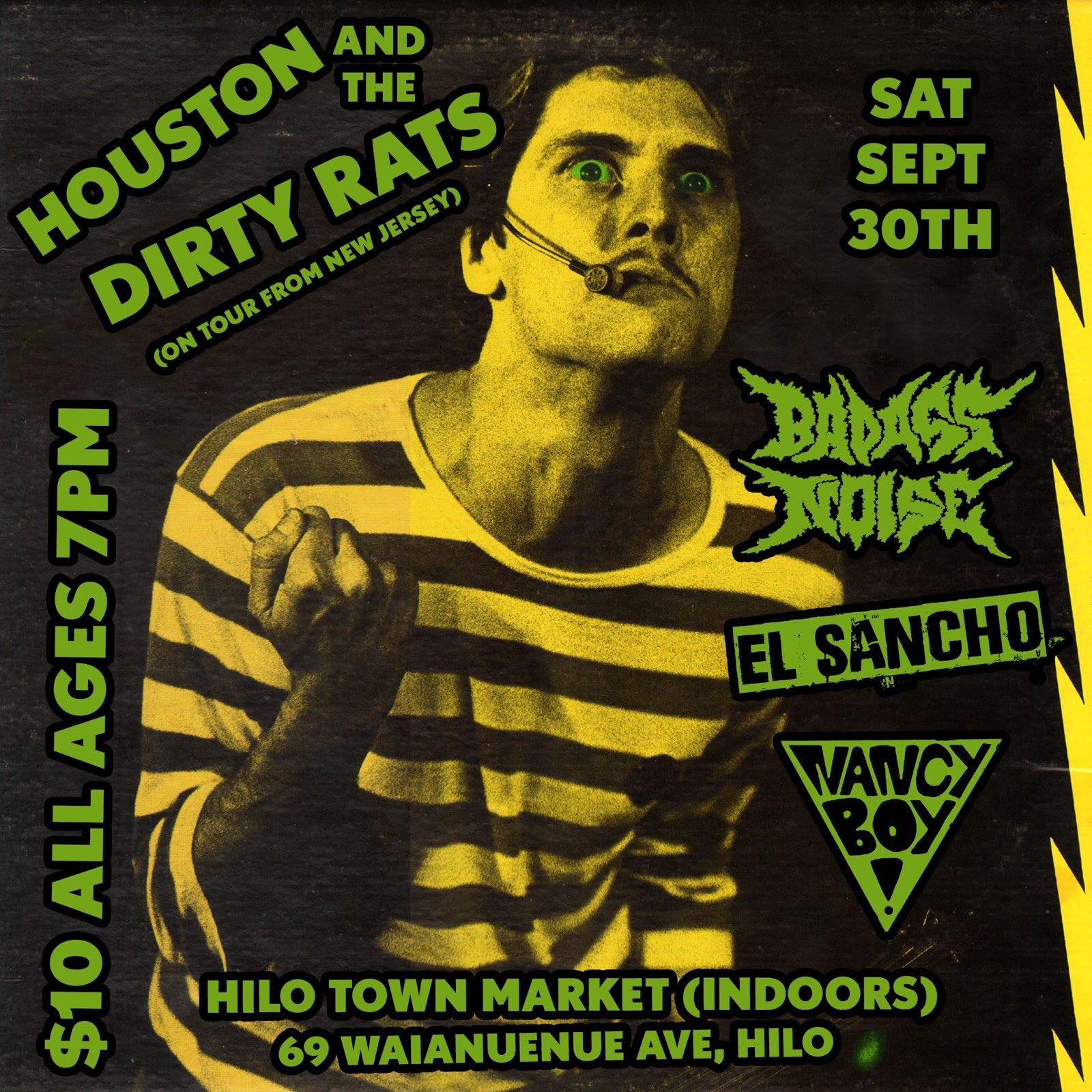 El Sancho show flyer — 093023 Houstondirtyratshilo