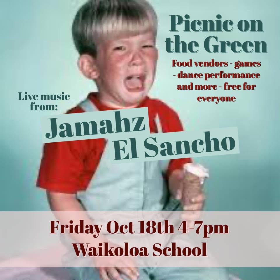 El Sancho show flyer — 101819 Waikoloa