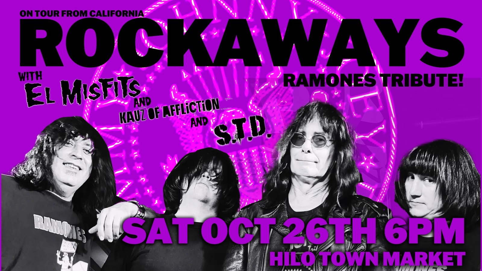 El Sancho show flyer — 102624 RockawaysHilo