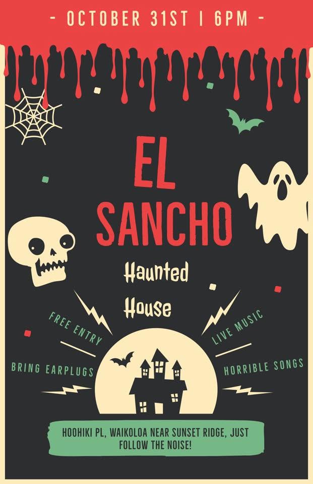 El Sancho show flyer — 103119 Waikoloa