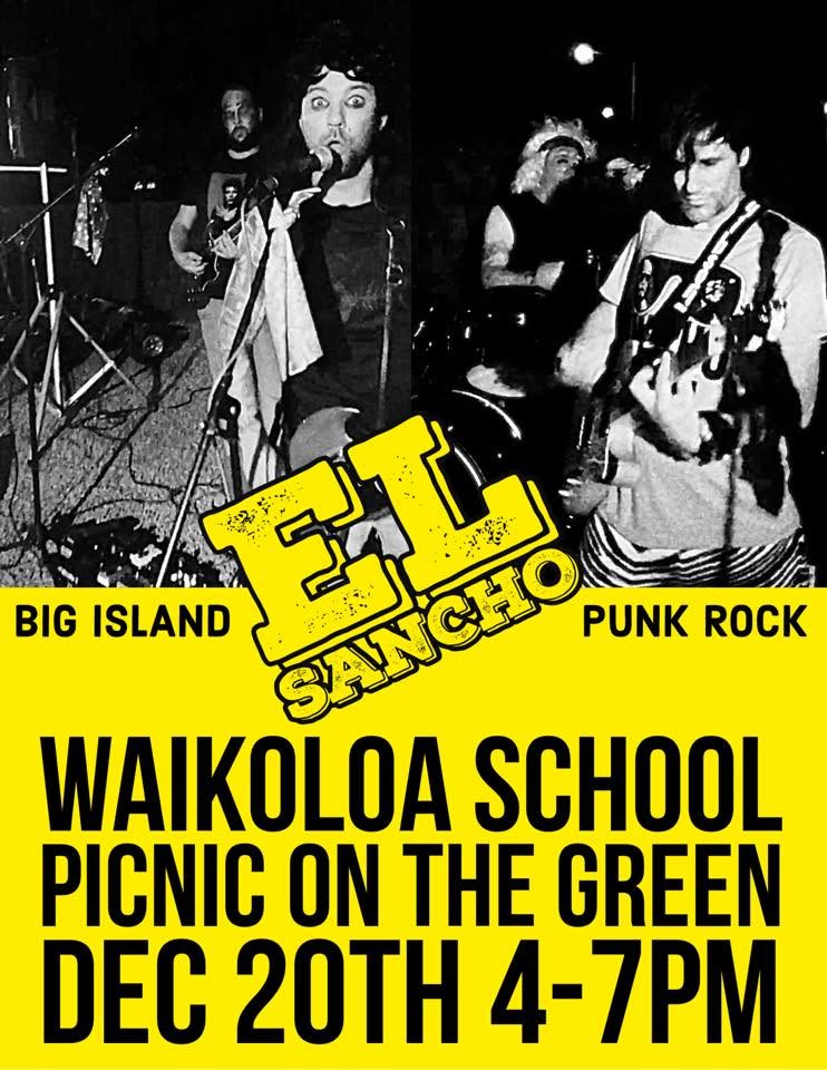 El Sancho show flyer — 122019 Waikoloa